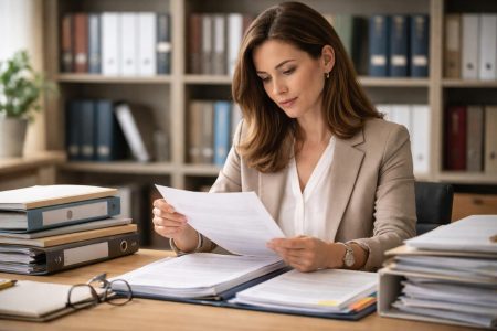 personne-table-documents-etageres-livres