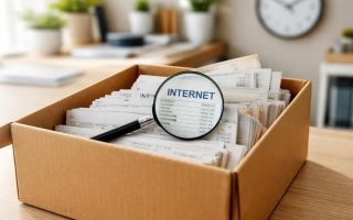 boite-factures-loupe-facture-internet