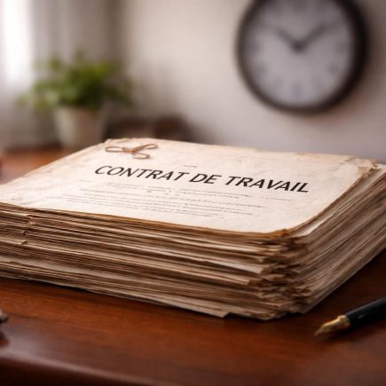 contrats-anciens-bureau-bois-horloge