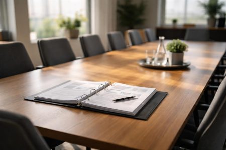 salle-reunion-table-bois-chaises-vides