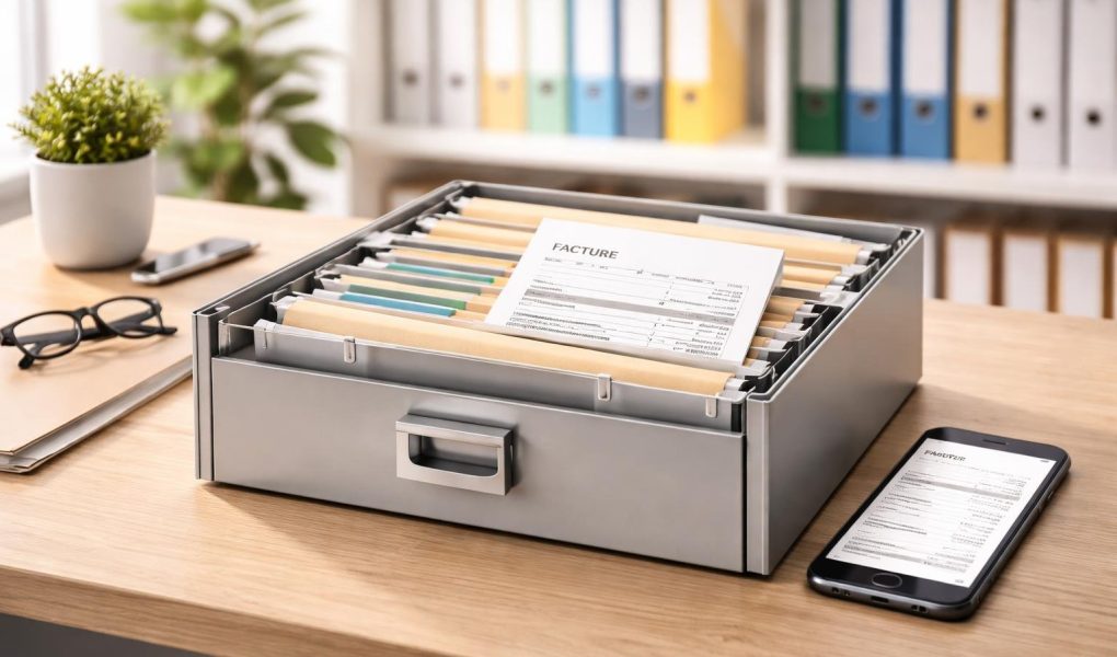 bureau-moderne-classeur-telephone-documents