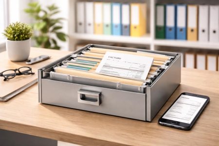 bureau-moderne-classeur-telephone-documents